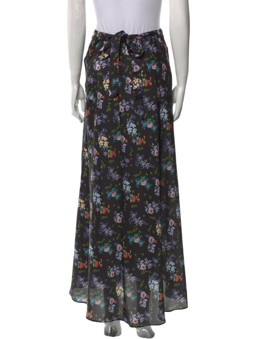Paco Rabanne Floral Print Midi Length Skirt
