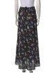 Paco Rabanne Floral Print Midi Length Skirt