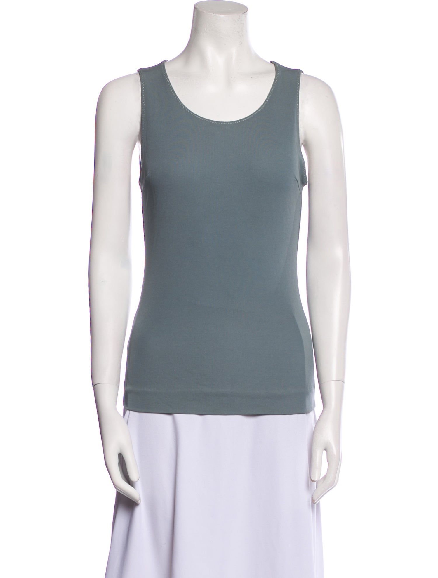 Paco Rabanne Scoop Neck Sleeveless Top