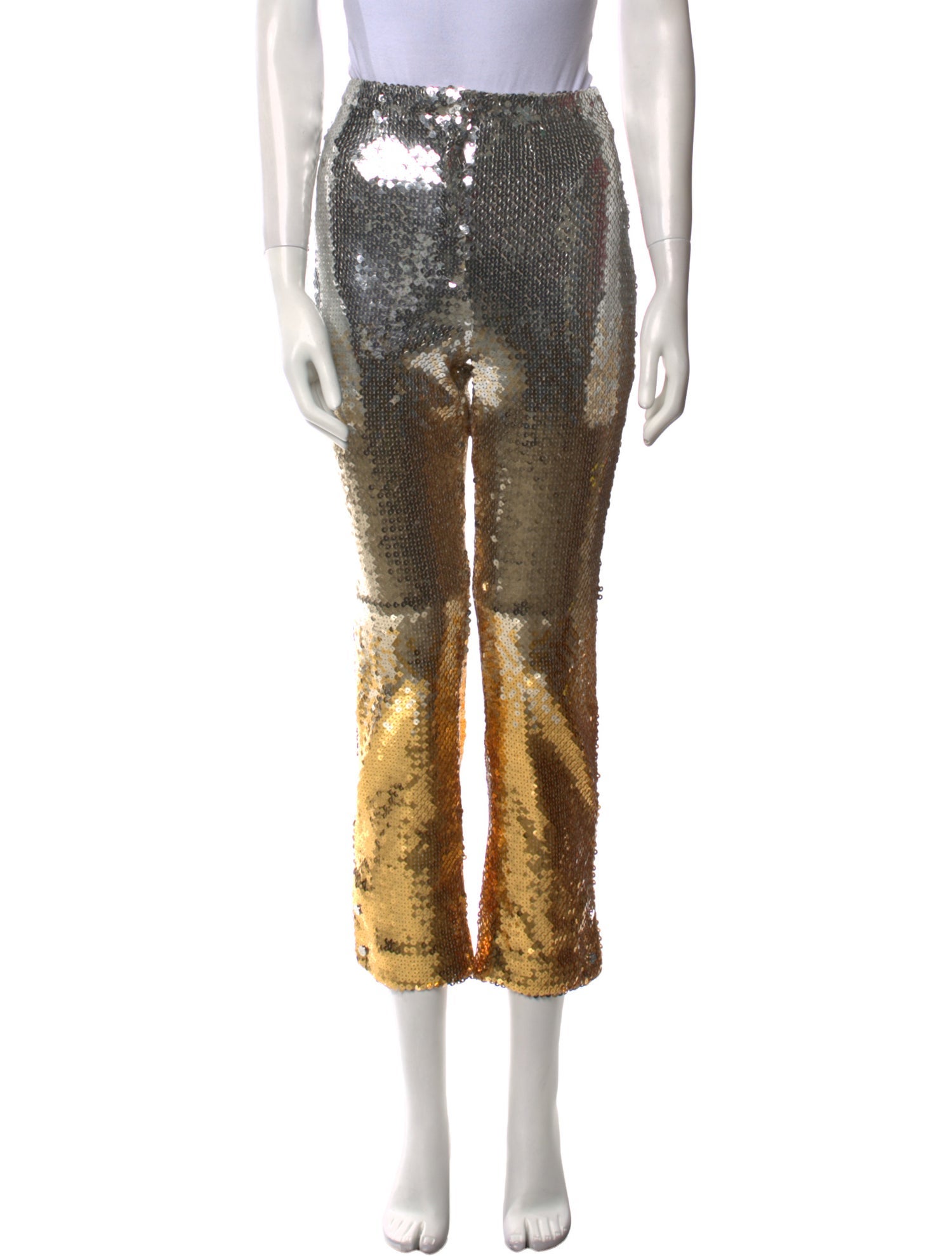 Paco Rabanne Printed Straight Leg Pants