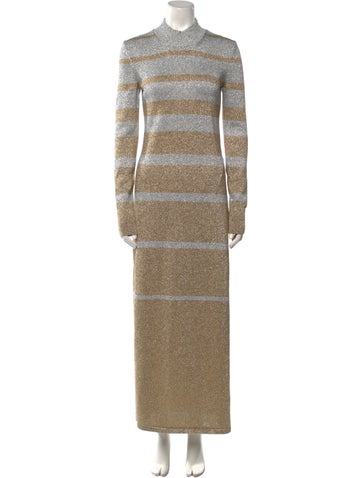 Paco Rabanne Dresses Striped Long Dress M