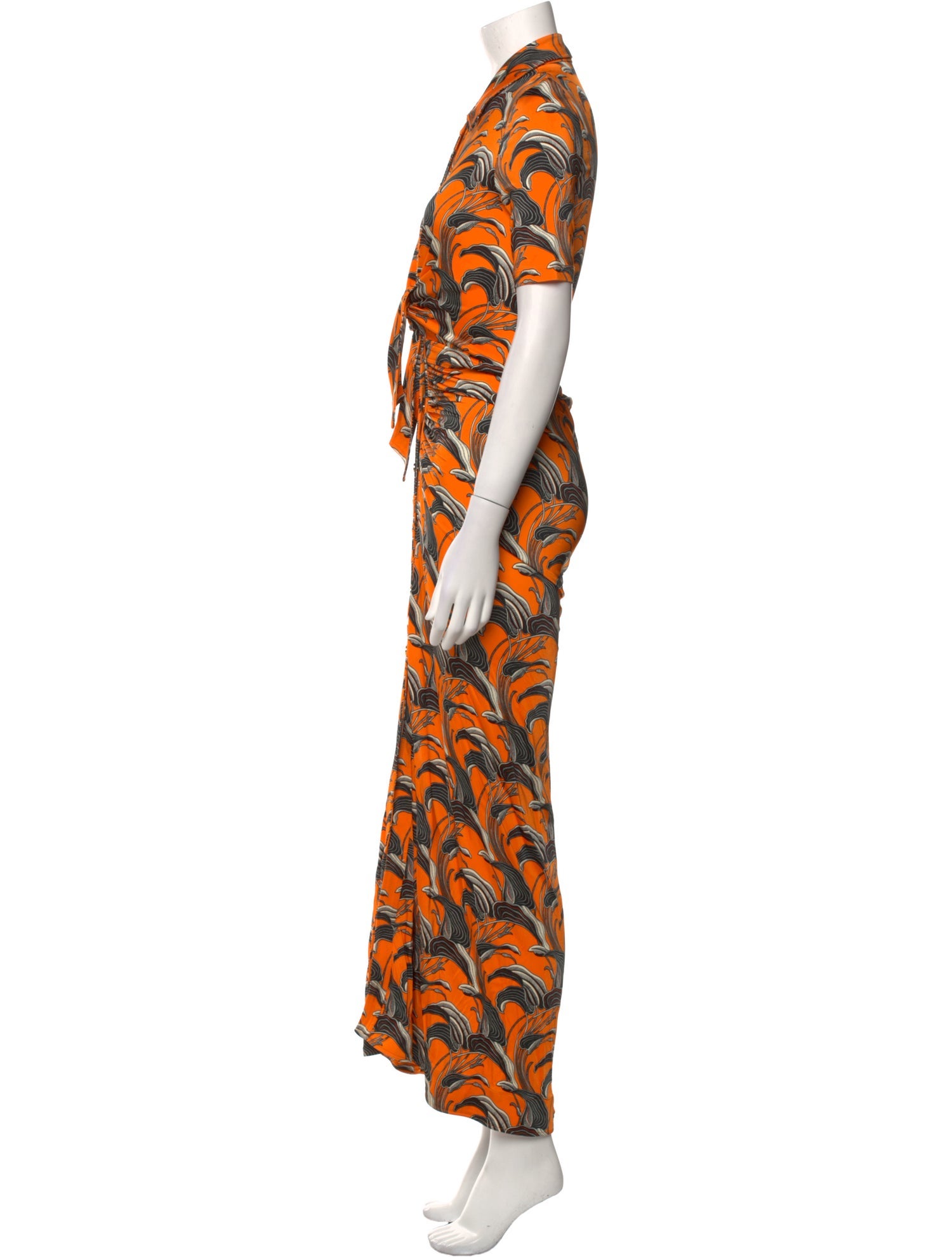 Paco Rabanne Printed Long Dress