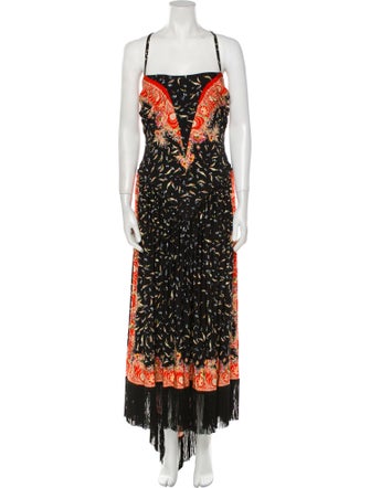 Paco Rabanne Printed Long Dress
