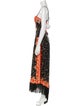 Paco Rabanne Printed Long Dress