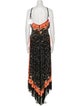 Paco Rabanne Printed Long Dress