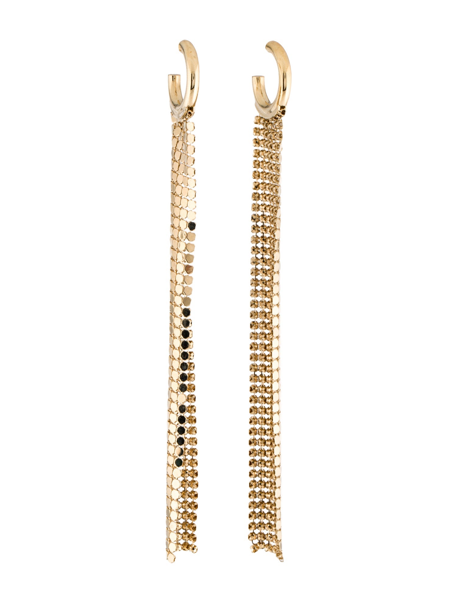 Paco Rabanne Mesh Hoop Drop Earrings