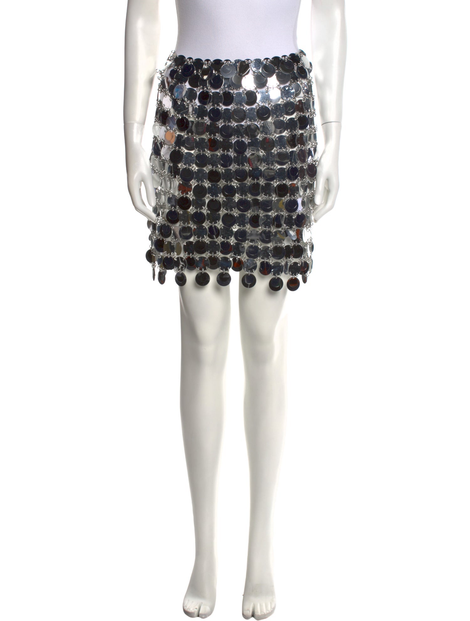 Paco Rabanne Chain-Link Accents Mini Skirt