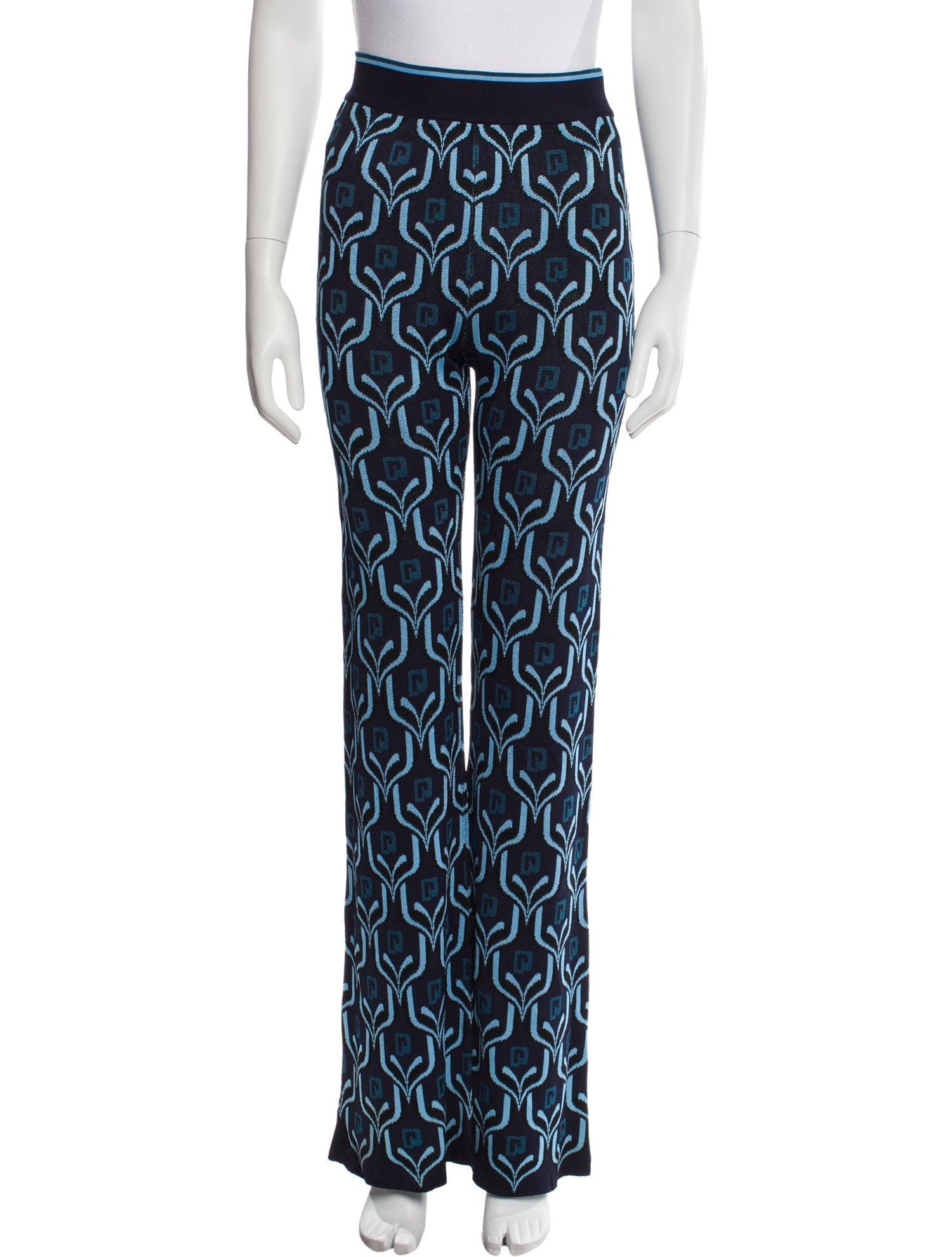 Paco Rabanne Printed Wide Leg Pants