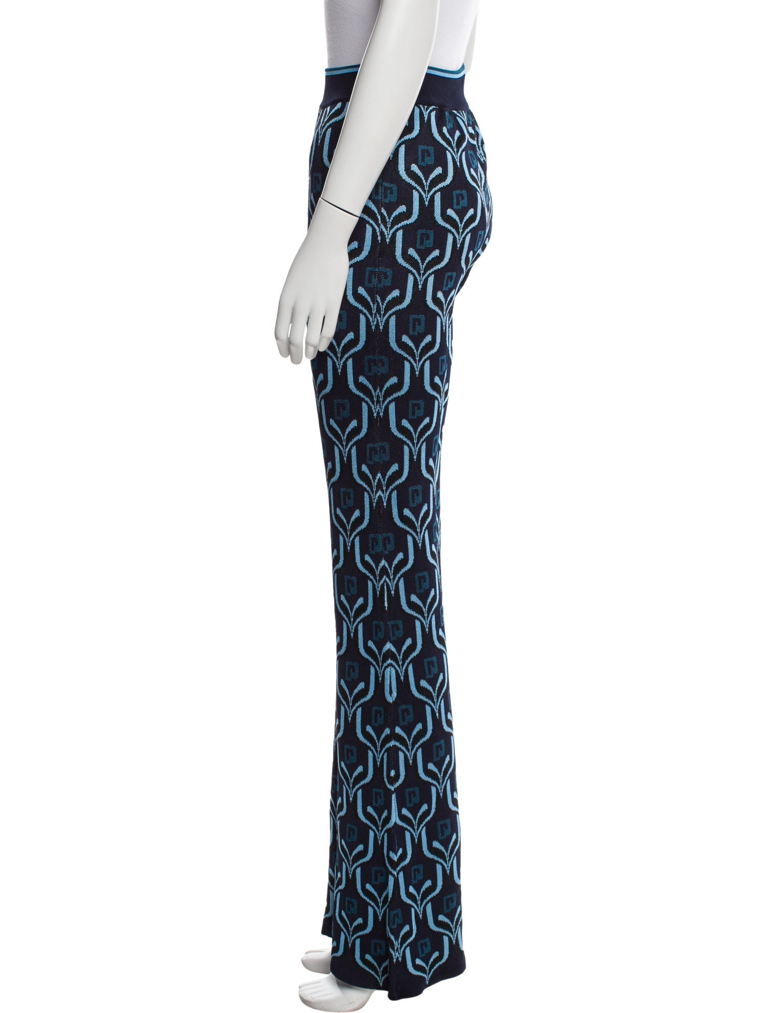 Paco Rabanne Printed Wide Leg Pants