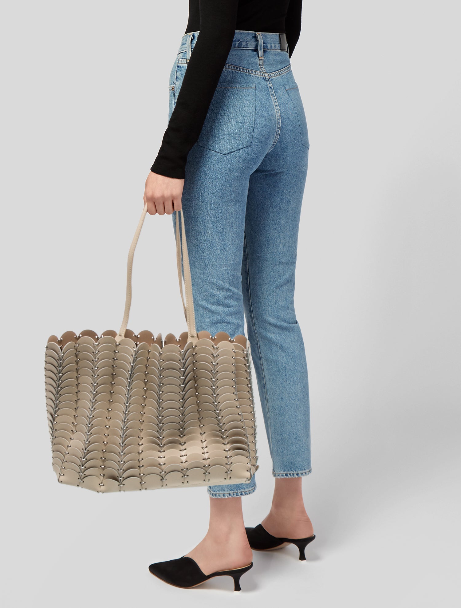 Paco Rabanne Leather Tote