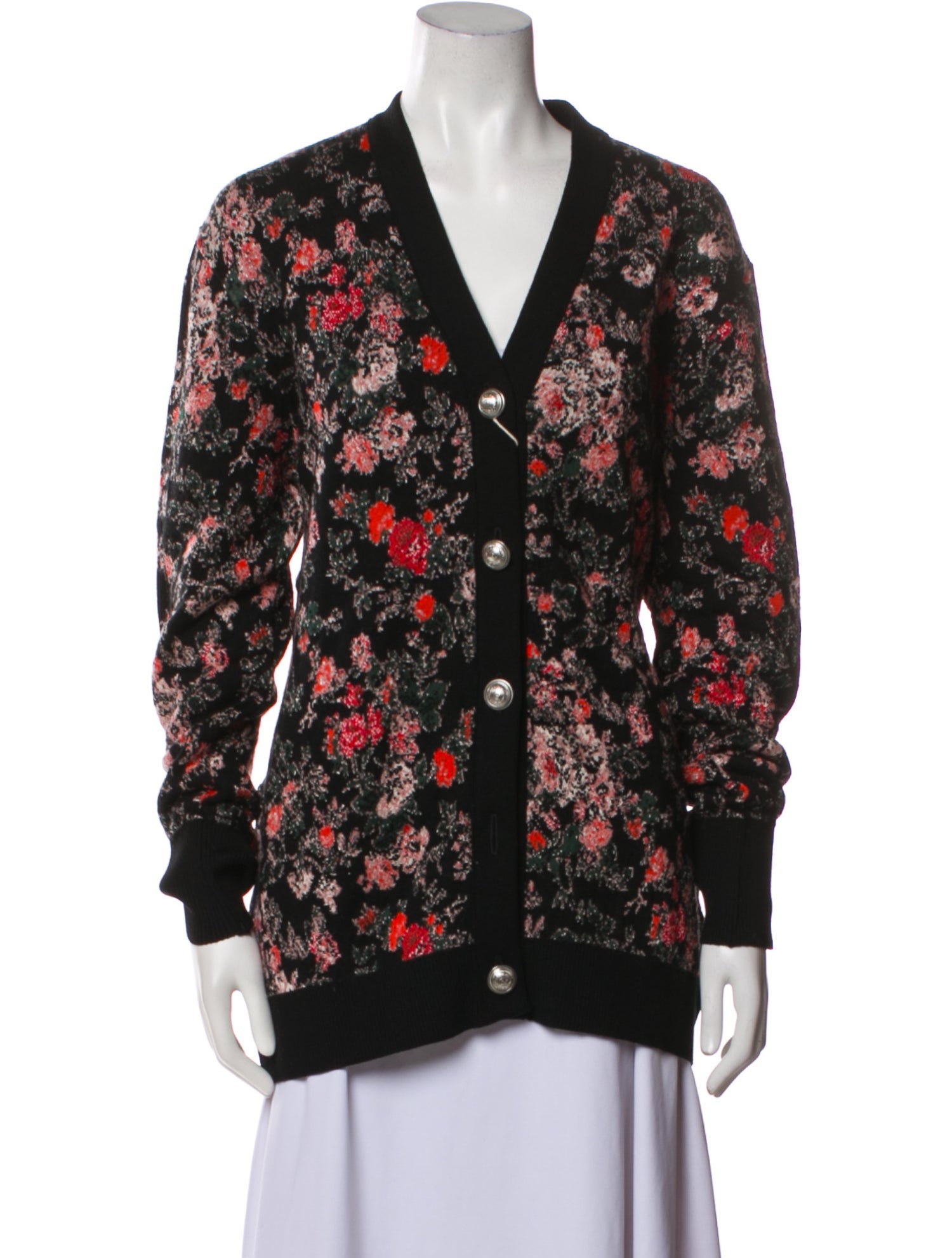 Paco Rabanne Wool Floral Print Jacket w/ Tags
