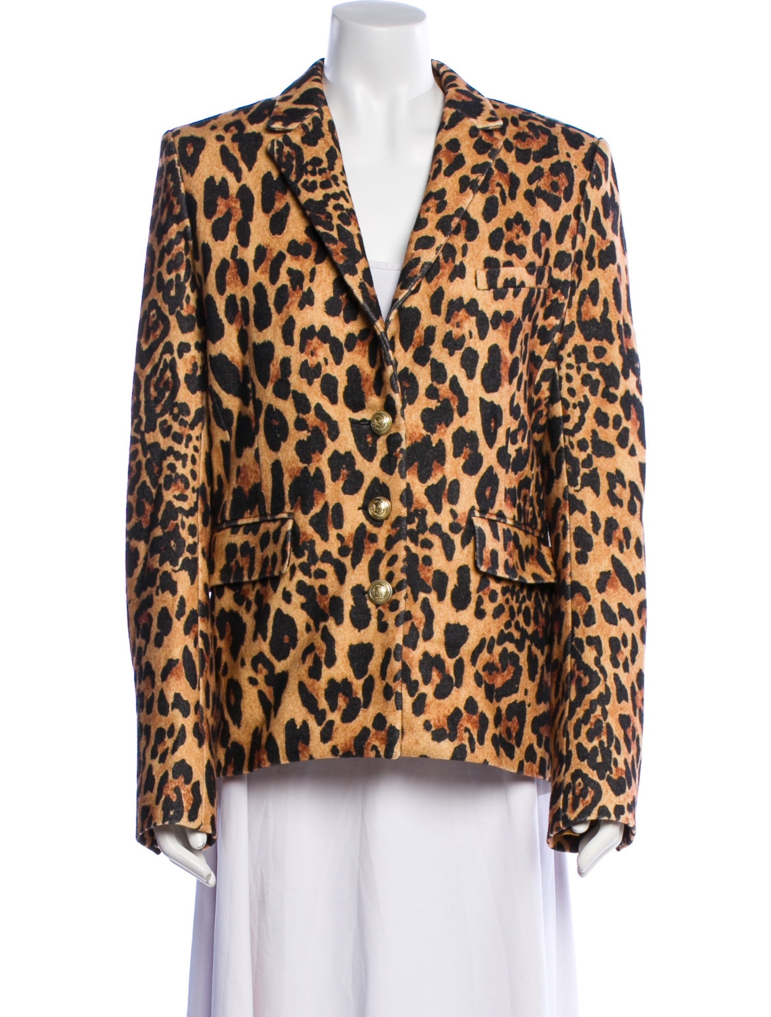 Paco Rabanne Wool Animal Print Blazer w/ Tags