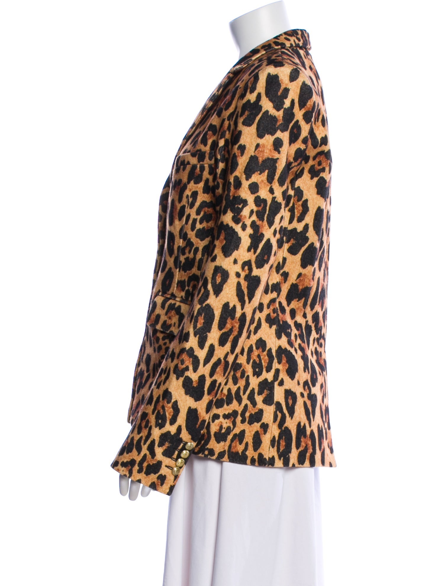Paco Rabanne Wool Animal Print Blazer w/ Tags
