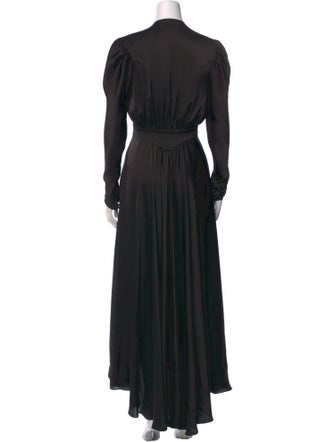 Paco Rabanne V-Neck Long Dress