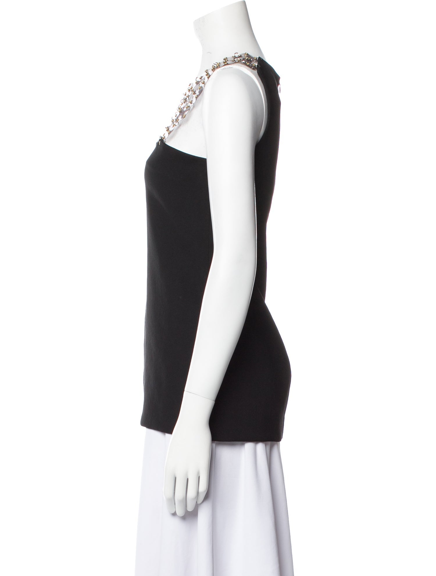 Paco Rabanne Square Neckline Sleeveless Top