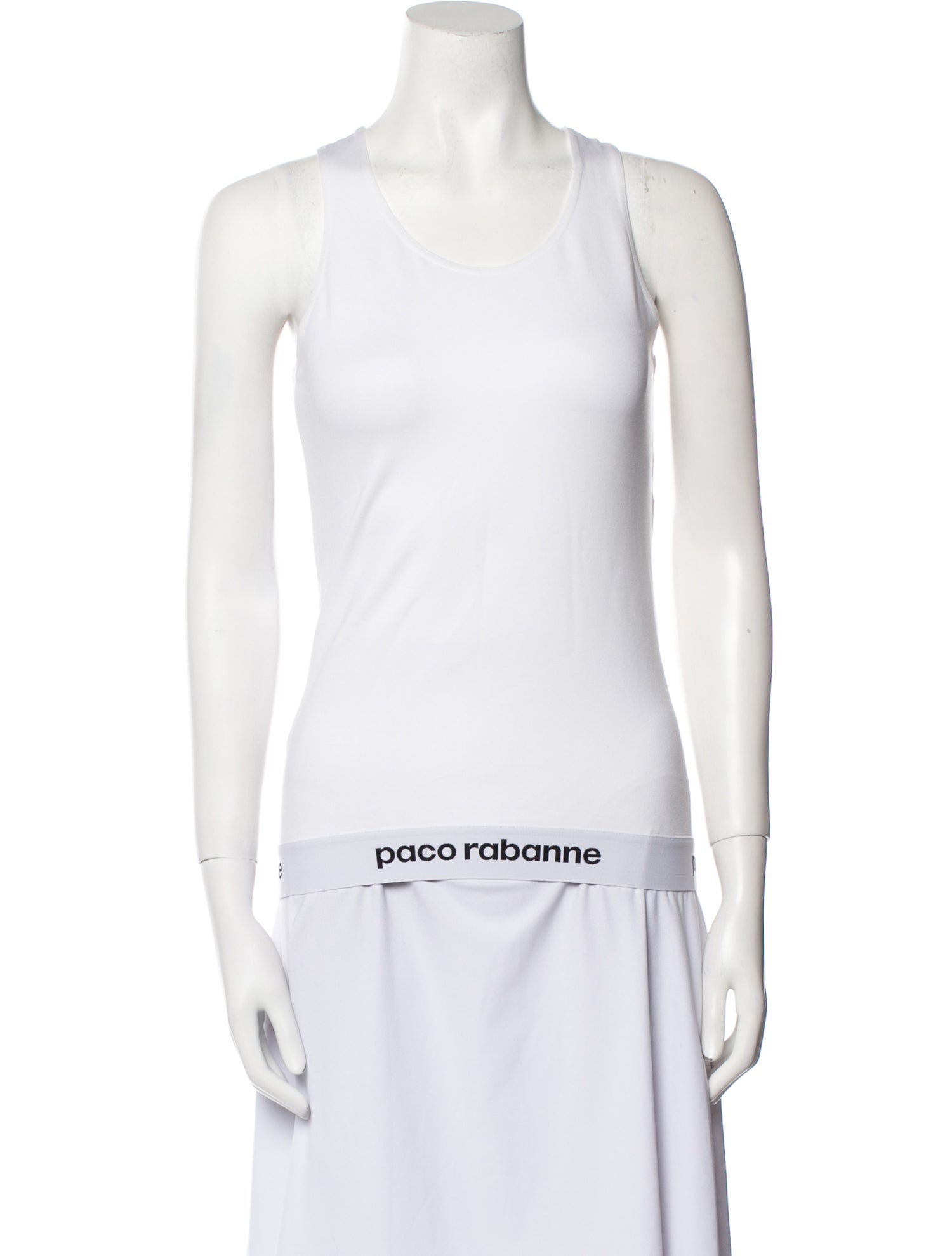 Paco Rabanne Scoop Neck Sleeveless Top
