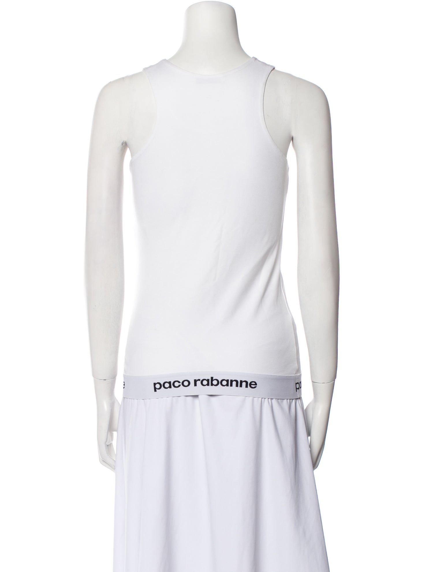Paco Rabanne Scoop Neck Sleeveless Top