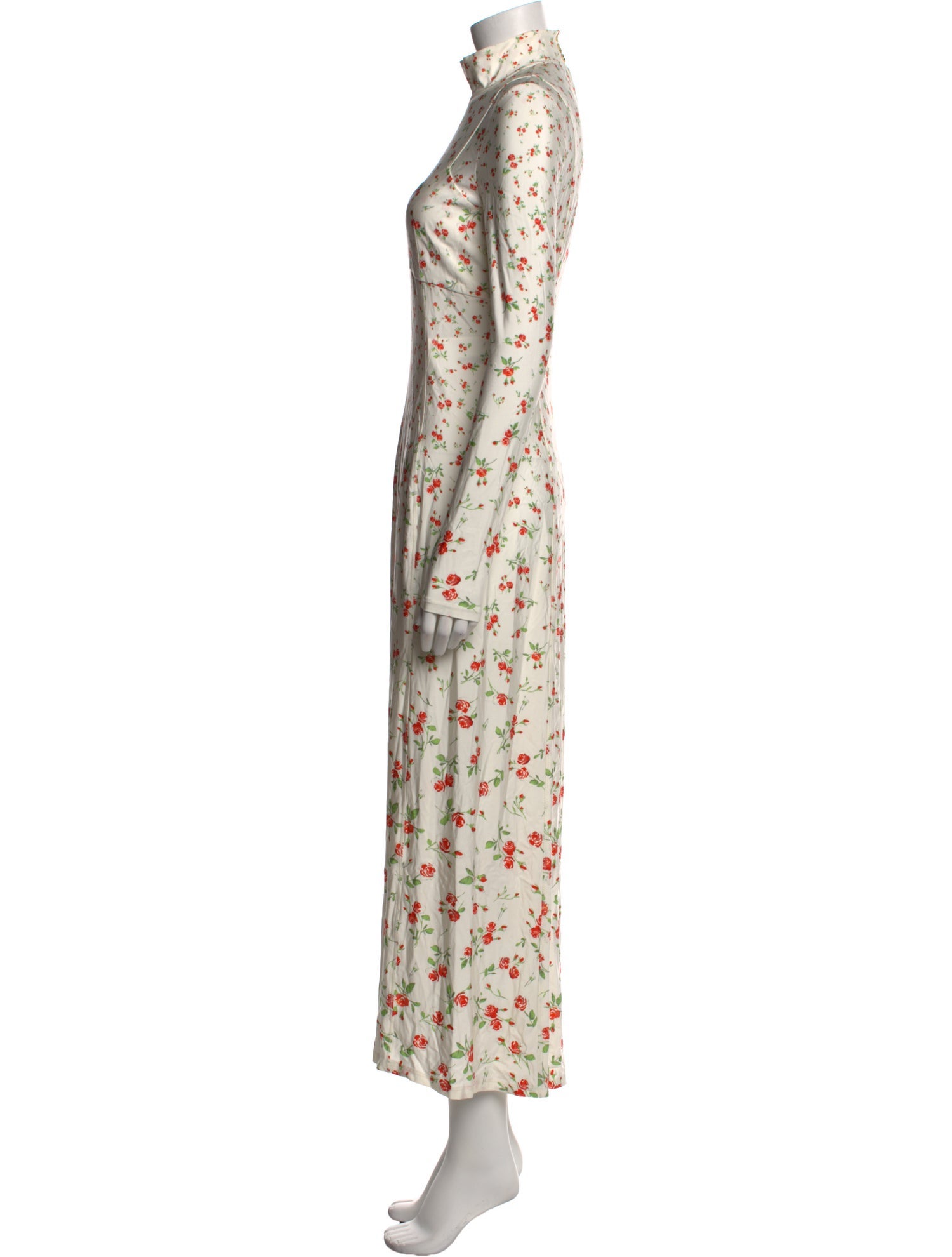 Paco Rabanne Floral Print Long Dress