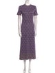 Paco Rabanne Printed Long Dress