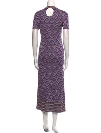 Paco Rabanne Printed Long Dress