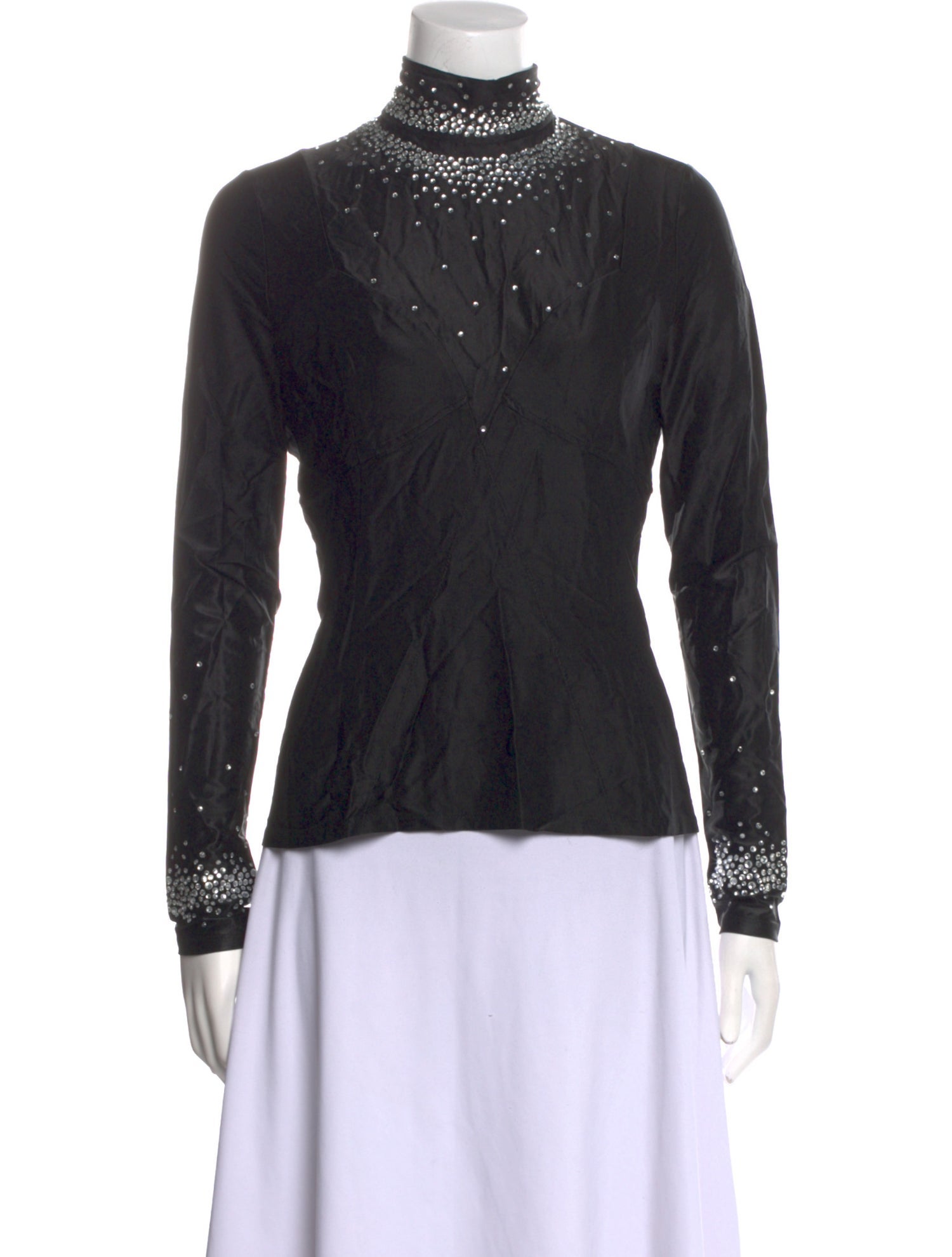 Paco Rabanne Turtleneck Long Sleeve Top