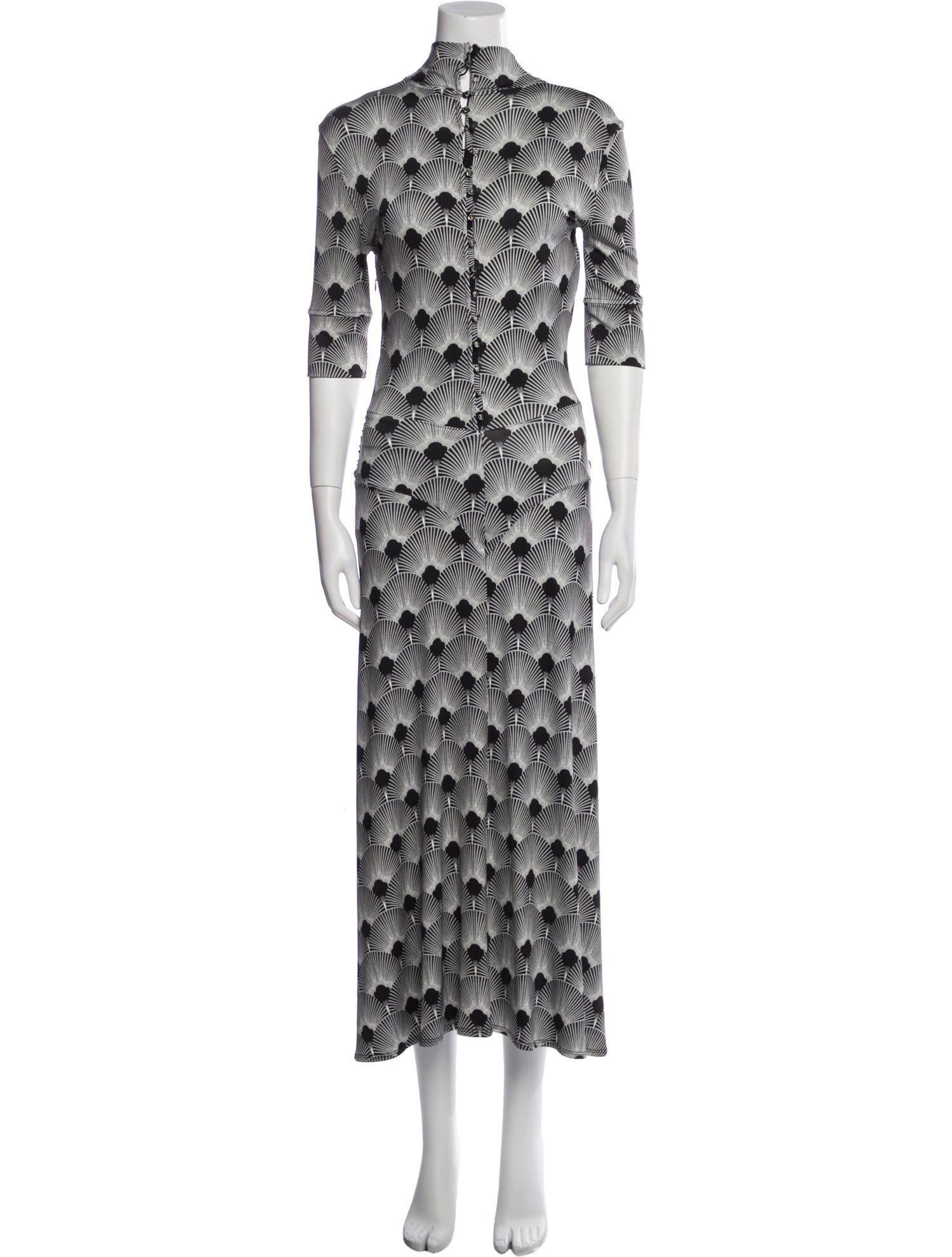 Paco Rabanne Printed Long Dress