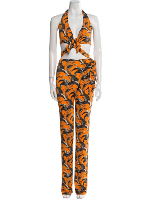 Paco Rabanne Printed Pant Set