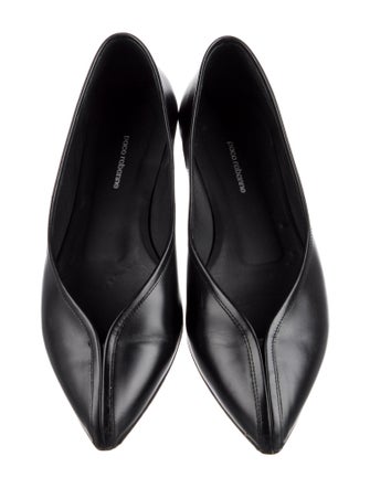 Paco Rabanne Leather Ballet Flats