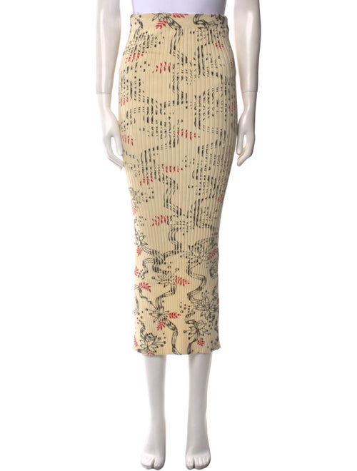 Paco Rabanne Printed Midi Length Skirt