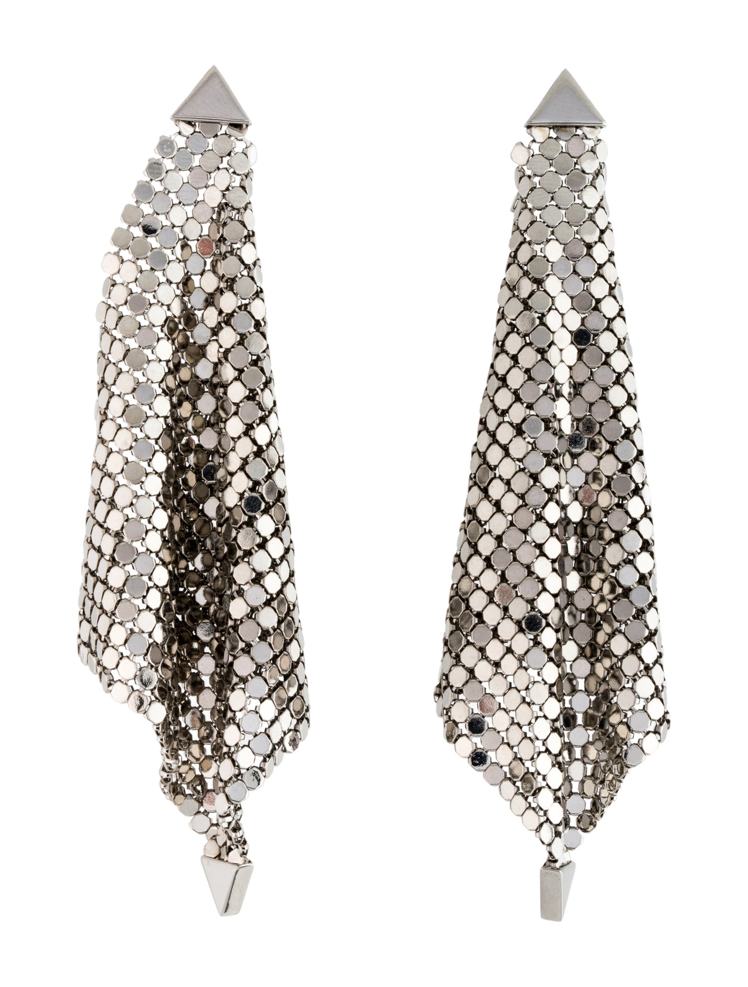 Paco Rabanne Chainmail Mesh Earrings