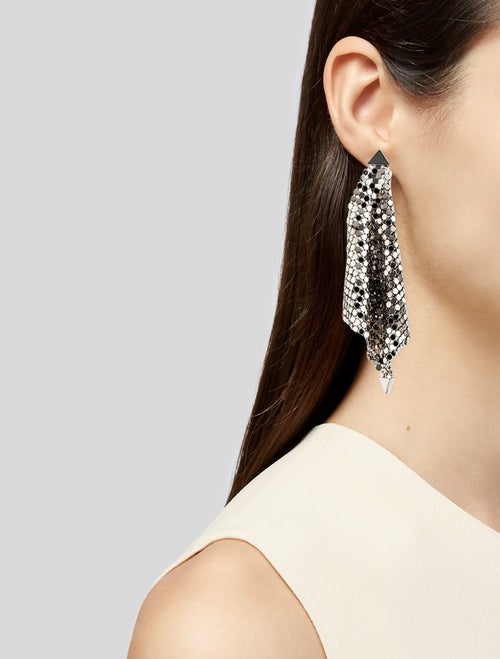 Paco Rabanne Chainmail Mesh Earrings
