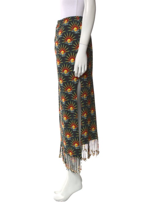 Paco Rabanne Printed Midi Length Skirt