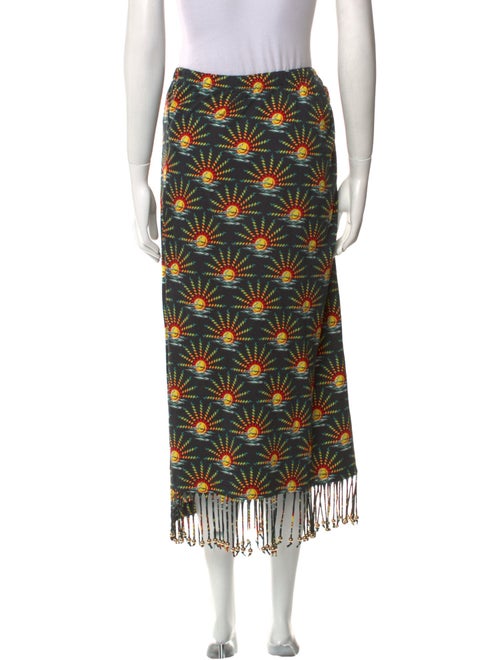 Paco Rabanne Printed Midi Length Skirt