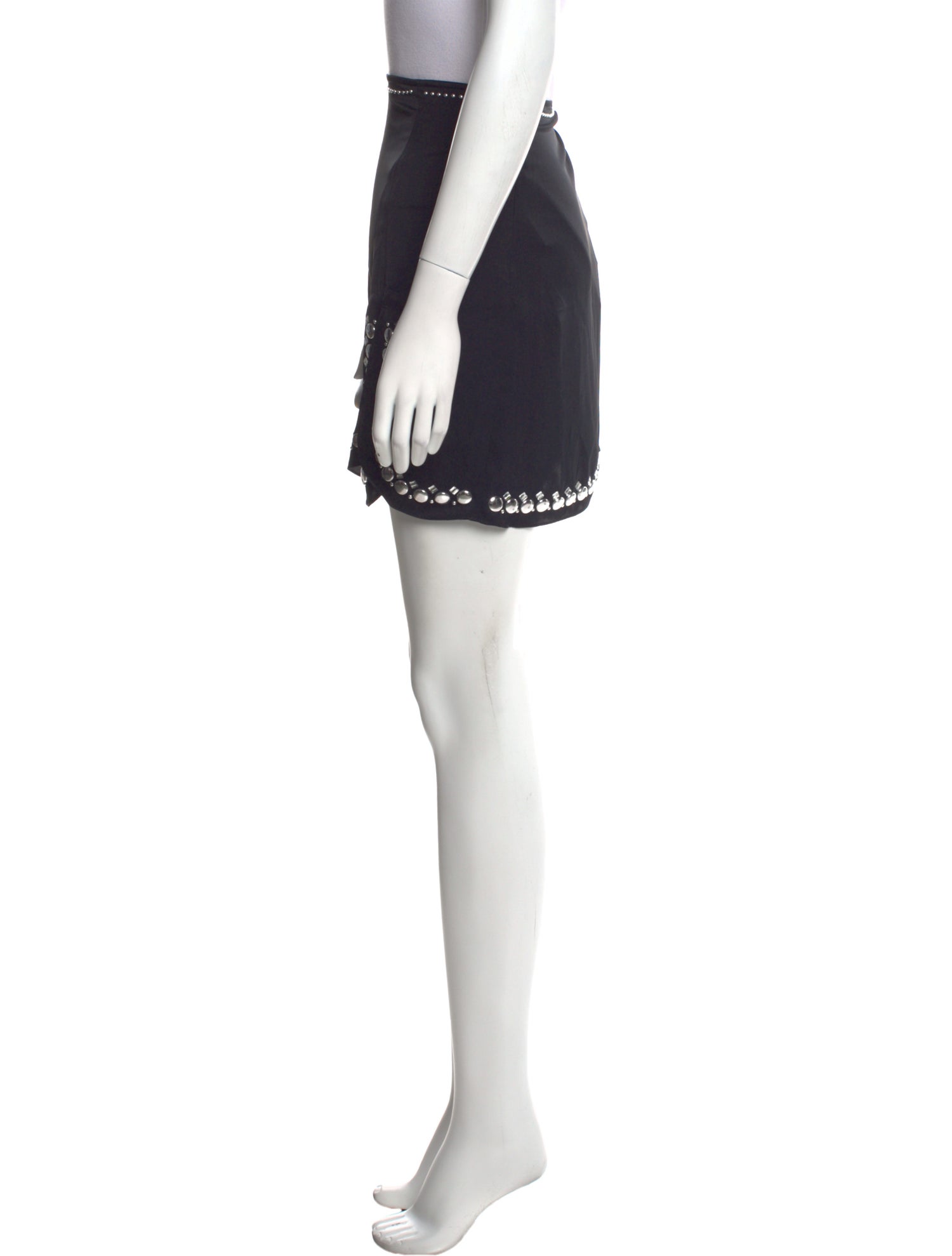 Paco Rabanne Studded Accents Mini Skirt w/ Tags