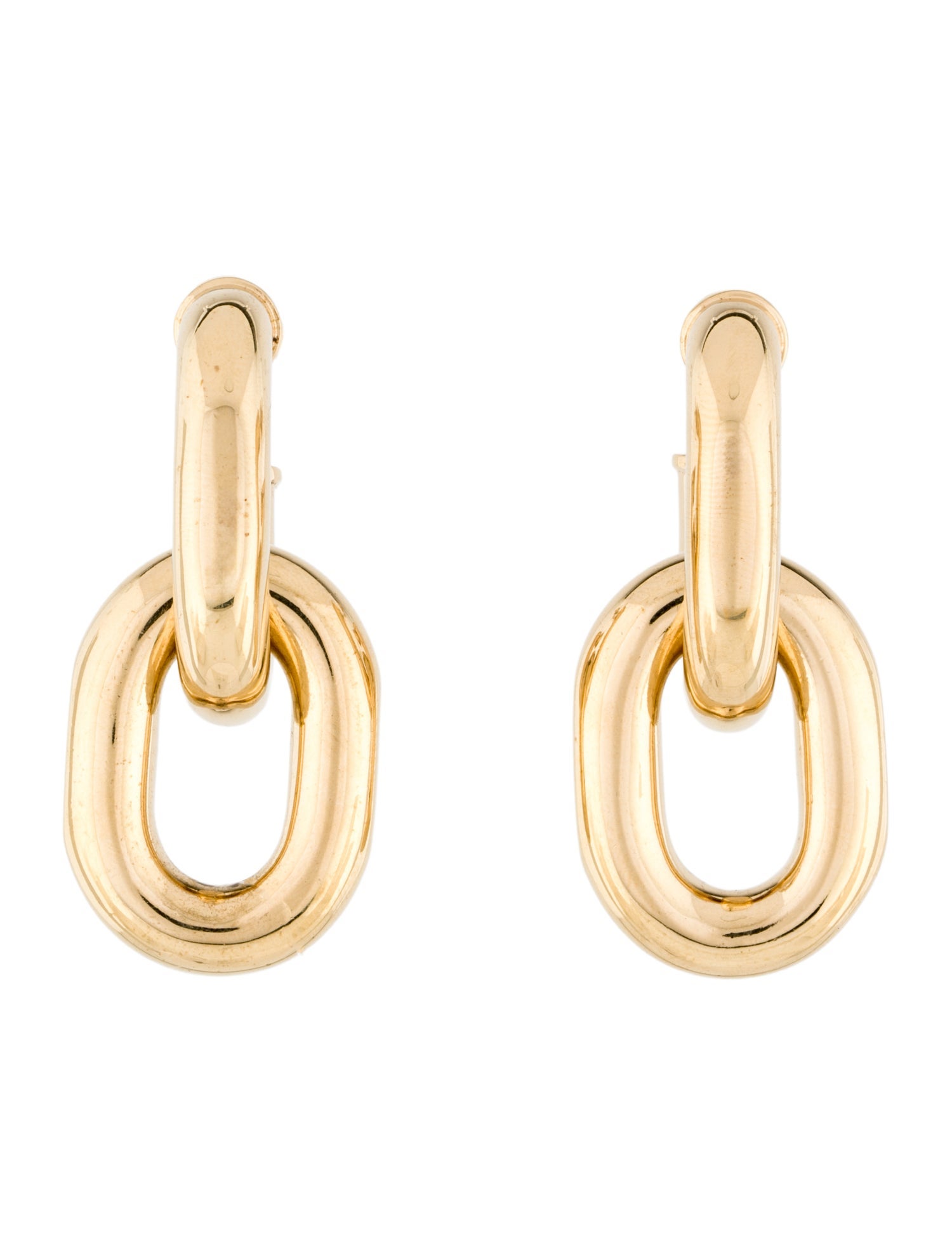 Paco Rabanne Double Link XL Drop Earrings