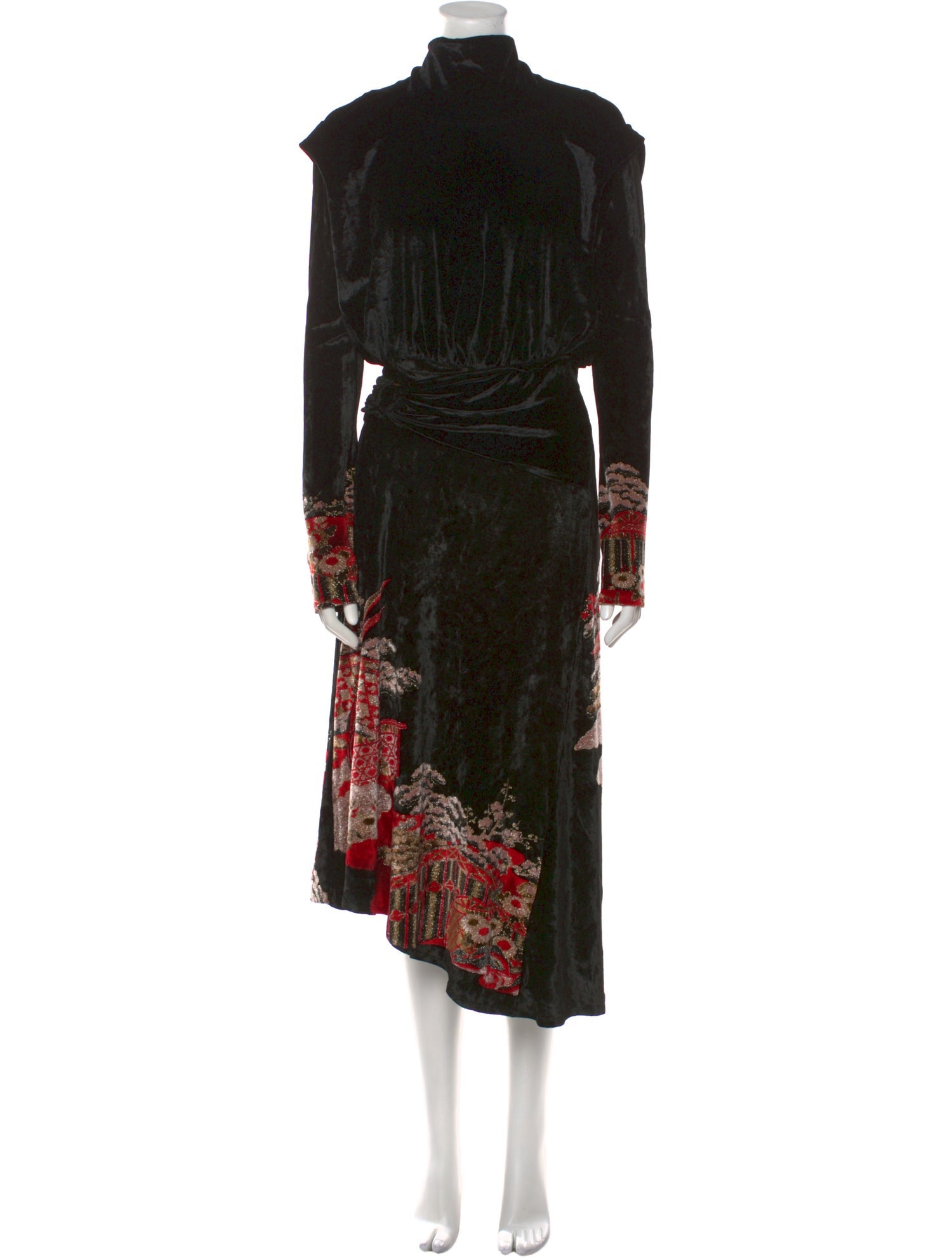 Paco Rabanne Velvet Midi Length Dress w/ Tags