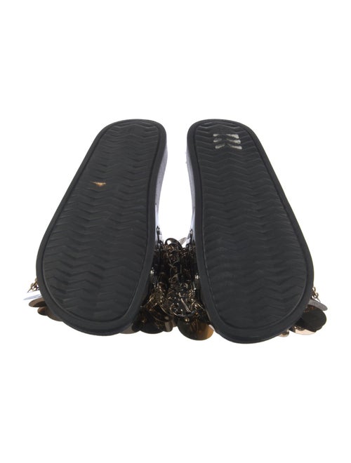 Paco Rabanne Rubber Sequin Embellishments Slides