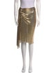 Paco Rabanne Ruffle Embellishment Knee-Length Skirt