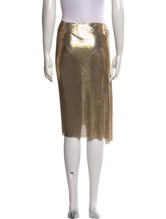 Paco Rabanne Ruffle Embellishment Knee-Length Skirt