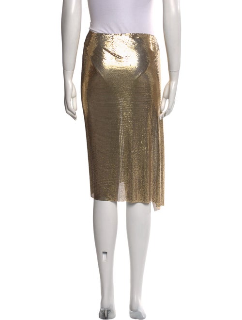 Paco Rabanne Ruffle Embellishment Knee-Length Skirt