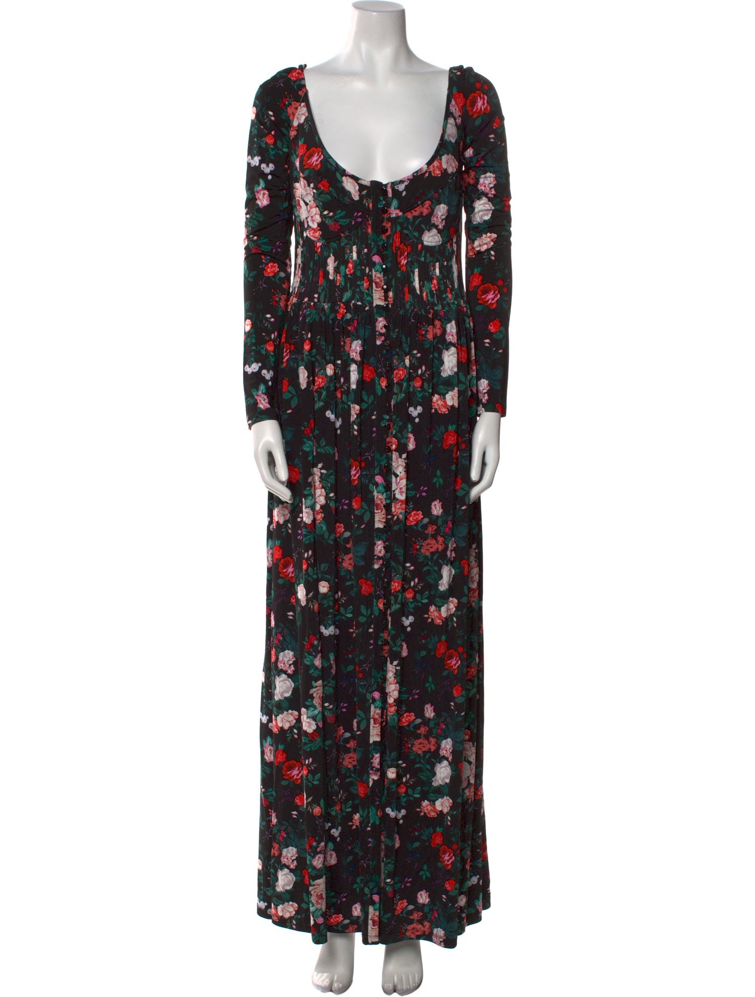 Paco Rabanne Floral Print Long Dress w/ Tags