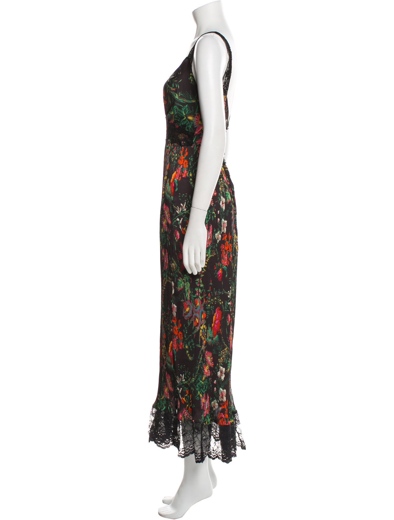Paco Rabanne Floral Print Long Dress w/ Tags