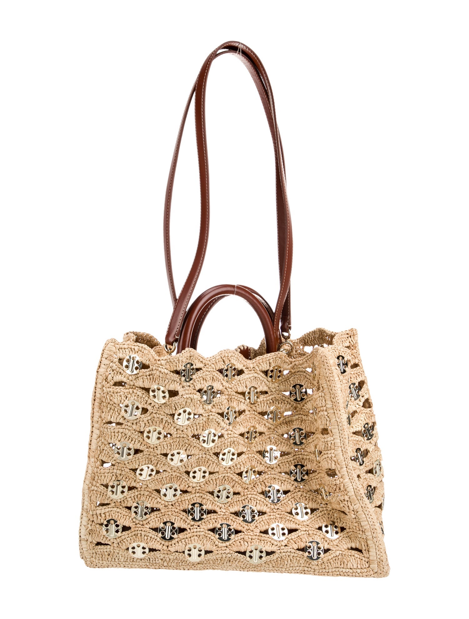 Rabanne Raffia Tote