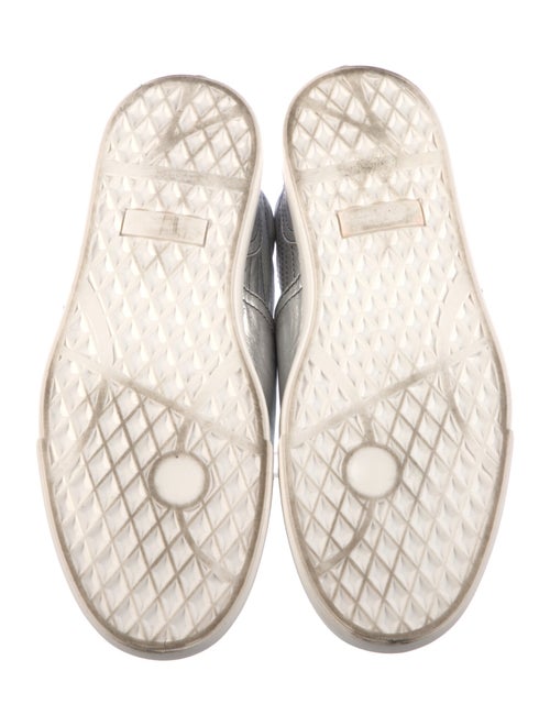 Paco Rabanne Leather Colorblock Pattern Sneakers