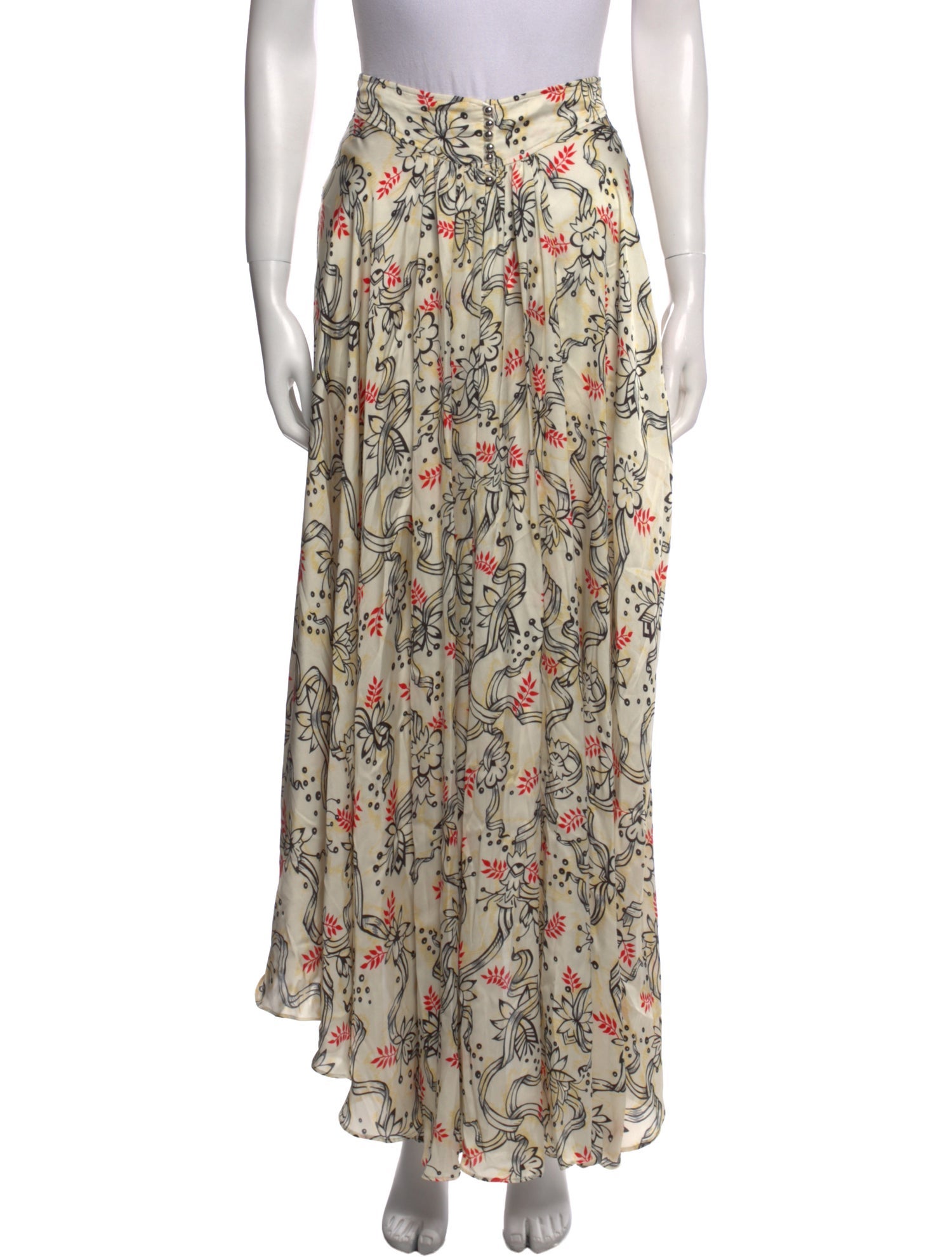 Paco Rabanne Printed Long Skirt