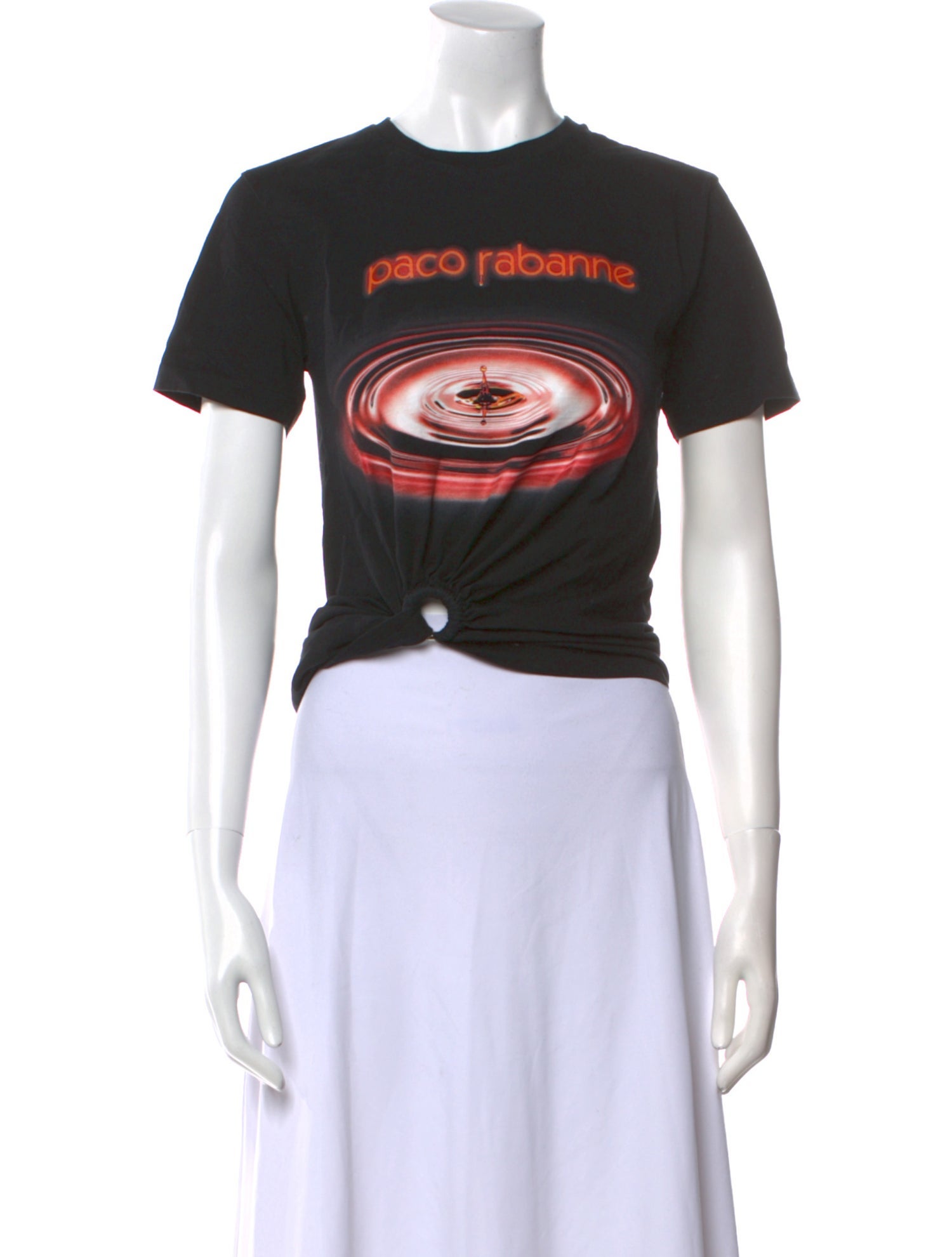 Paco Rabanne Graphic Print Crew Neck T-Shirt