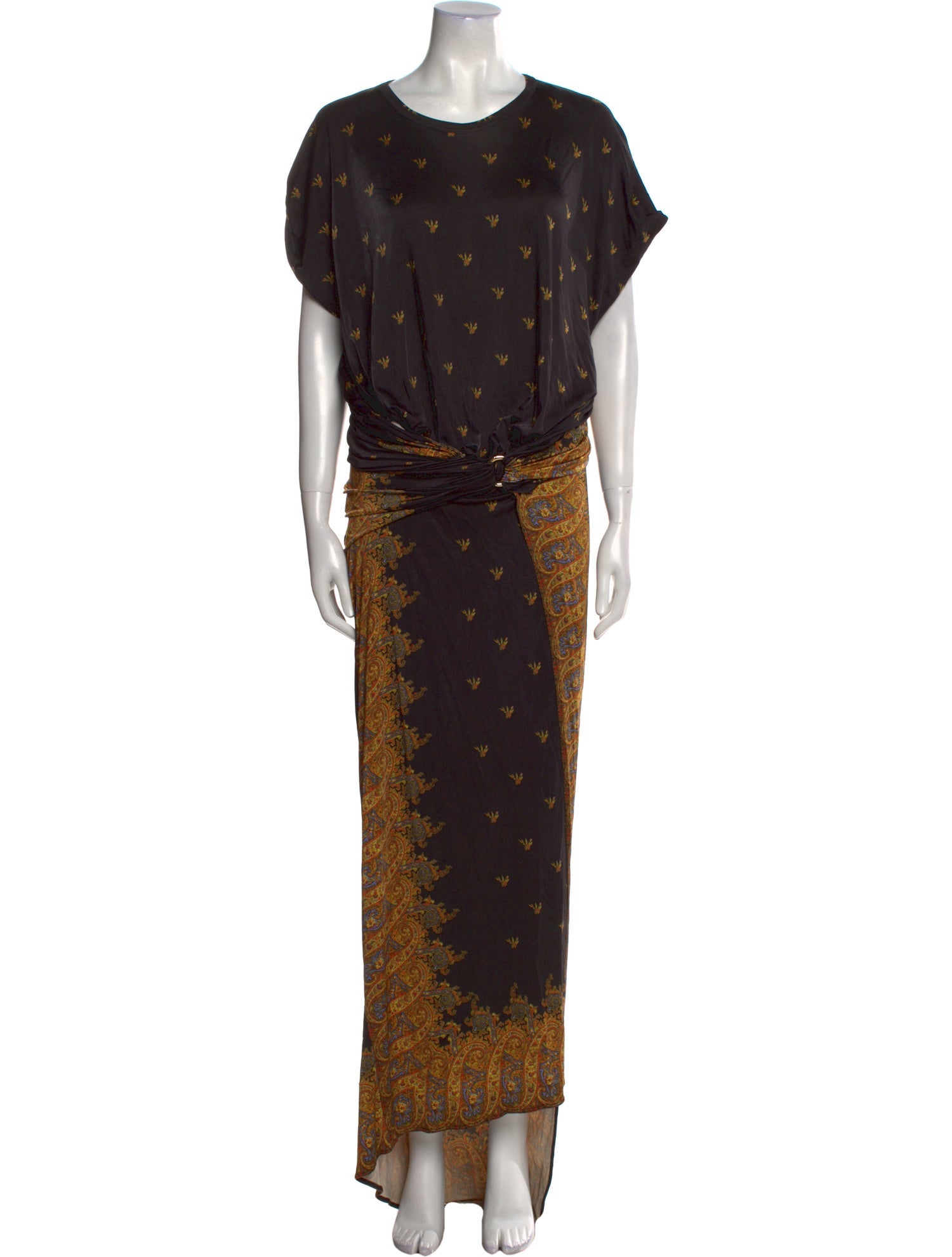 Paco Rabanne Printed Long Dress