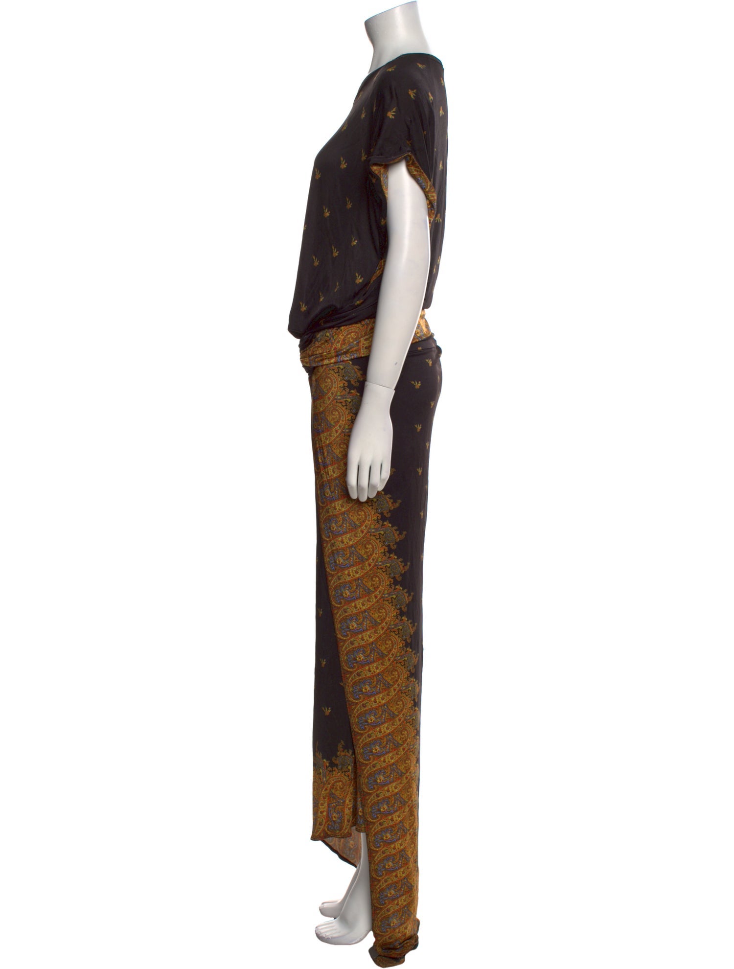 Paco Rabanne Printed Long Dress