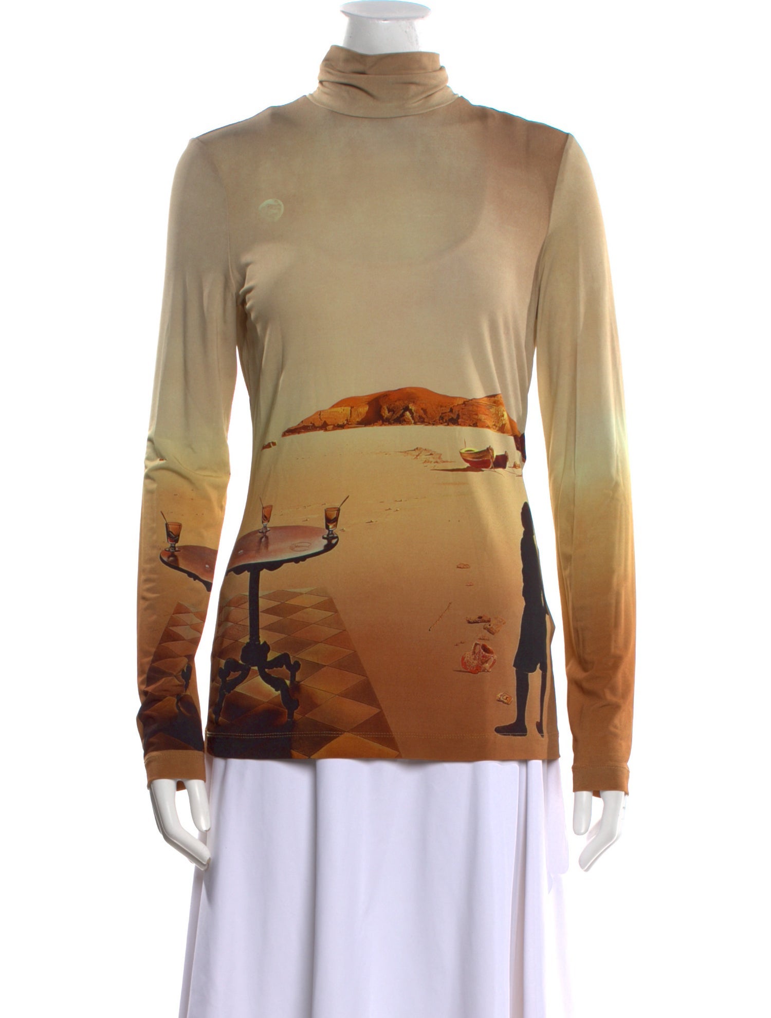 Paco Rabanne Printed Turtleneck Sweatshirt W/Tags