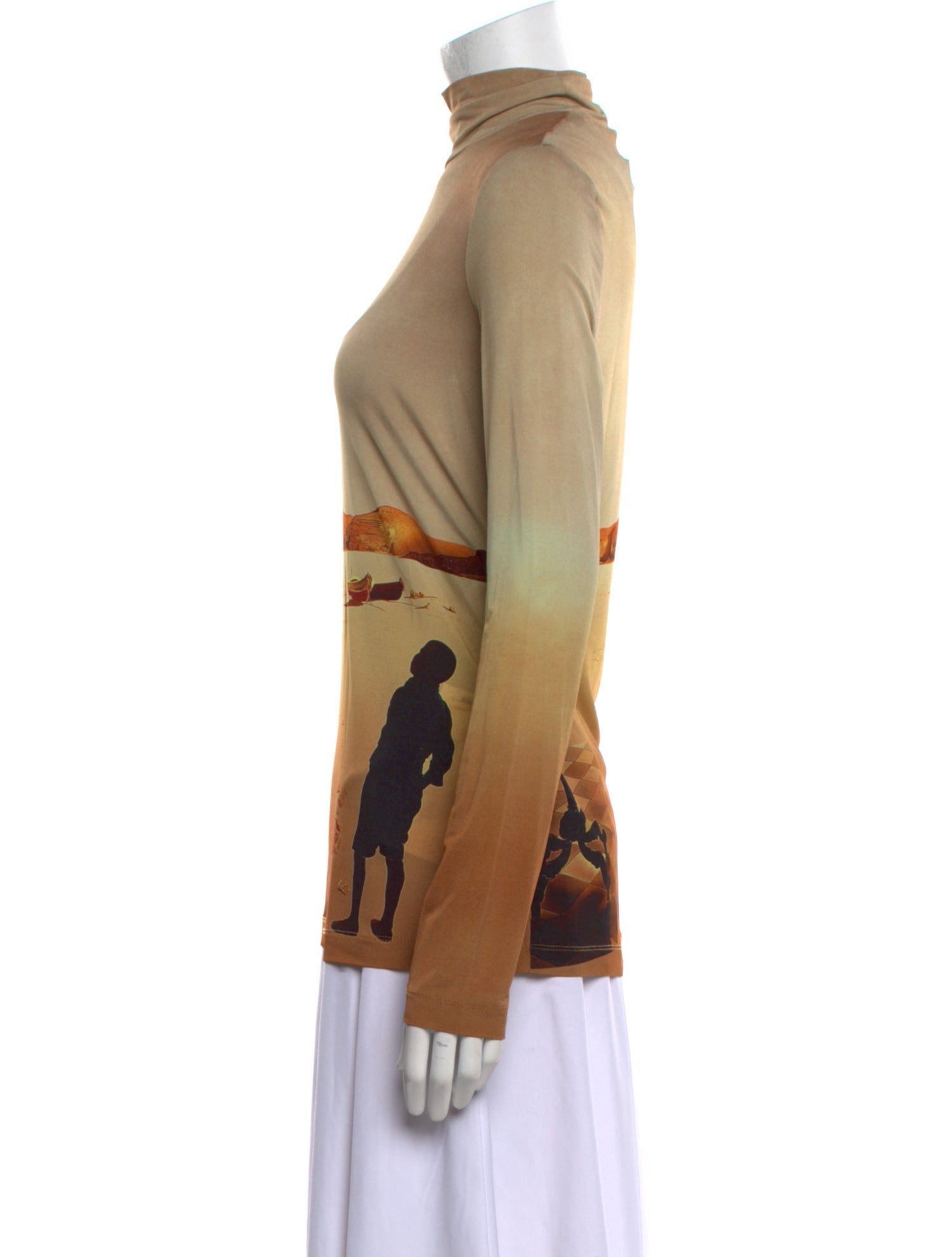 Paco Rabanne Printed Turtleneck Sweatshirt W/Tags